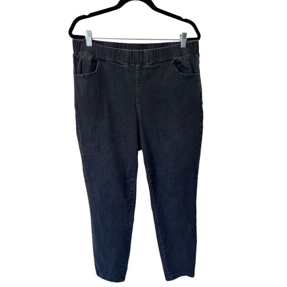 Universal Standard Black Pull On Pants Skinny Size Small Comfort Denim - Picture 1 of 9